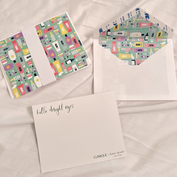 Clinique Other - 5x Clinique x Kate Spade Set  Note Cards